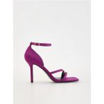 Sandale cu toc inalt - roz-fuchsia