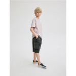 Pantaloni scurti cargo structurati - gri-inchis