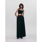 Pantaloni wide leg - negru