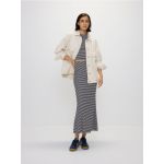 Fusta midi din viscoza - multicolor