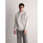 Bluza sport cu imprimeu minimalist - crem
