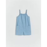 Salopeta scurta din denim - albastru