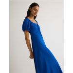 Rochie cu continut ridicat de viscoza si adaos de in - indigo