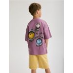 Tricou oversized SmileyWorldŽ - violet
