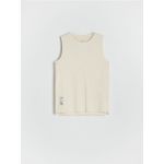 Tricou fara maneci - crem