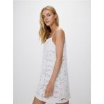 Rochie cu broderie englezeasca - alb