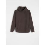 Bluza sport cu guler inalt amplu - maro