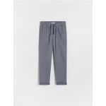 Pantaloni chino cu continut ridicat de bumbac - albastru