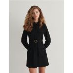 Rochie cu curea cu lant - negru