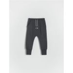 Pantaloni din bumbac - gri-inchis
