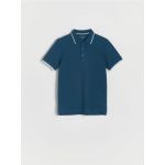 Tricou polo - Albastru metalizat