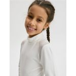 Bluza cu insertii transparente - crem