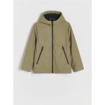 Geaca parka cu gluga - verde-maroniu