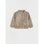 Geaca bomber oversized - galben-pal