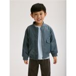 Geaca bomber oversized - Albastru metalizat