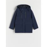 Geaca parka cu gluga - bleumarin