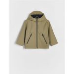 Geaca parka cu gluga - verde-maroniu