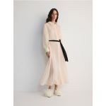 Rochie maxi cu adaos de lyocell - nude
