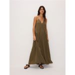 LADIES` DRESS - verde-oliv
