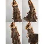 LADIES` DRESS - multicolor