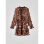 Rochie cu imprimeu animal - multicolor
