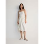 LADIES` DRESS - crem