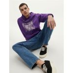 Bluza de trening cu imprimeu - violet