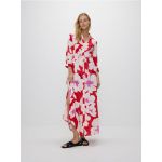 Rochie tip camasa din viscoza - multicolor