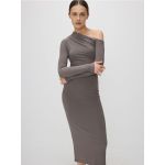 Rochie midi - cacao-cu-lapte