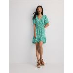 Rochie mini cu continut ridicat de viscoza - verde