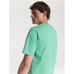 Tricou regular din bumbac - verde-deschis