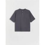 Tricou oversized - gri-inchis