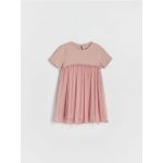 Rochie din bumbac - roz-pudra