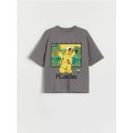 Tricou oversized Pokémon - gri-inchis