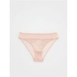 Bikini cu detalii din dantela - roz-pudra