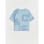 Tricou oversized - albastru-pal