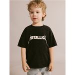 Tricou Metallica din bumbac - gri-inchis