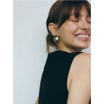 Cercei placati cu aur - auriu