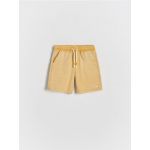 Pantaloni scurti jogger, din bumbac - galben