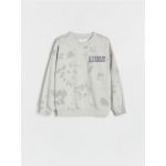 Hanorac oversized Nirvana - gri deschis
