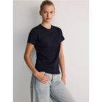 Tricou din BUMBAC GREU - bleumarin