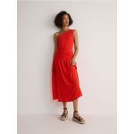 Rochie cu decupaj adanc - rosu