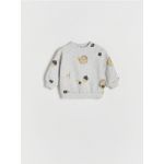 Bluza sport oversized - gri deschis