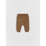 Pantaloni din jerseu, cu buzunare - maro