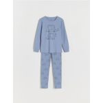 Pijama cu imprimeu - albastru-violet