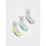 Set de 3 perechi de sosete SmileyWorldŽ - gri-inchis
