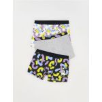 Set de 3 perechi de boxeri cu continut ridicat de bumbac - crem