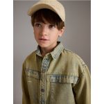 Camasa oversized cu buzunare - bej