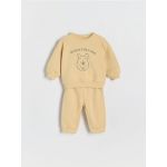 Set din bumbac Winnie the Pooh - bej