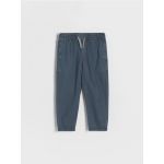 Pantaloni chino cu adaos de in - bleumarin